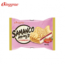 Binggrae Samanco Fish Ice Cream Strawberry 4pk